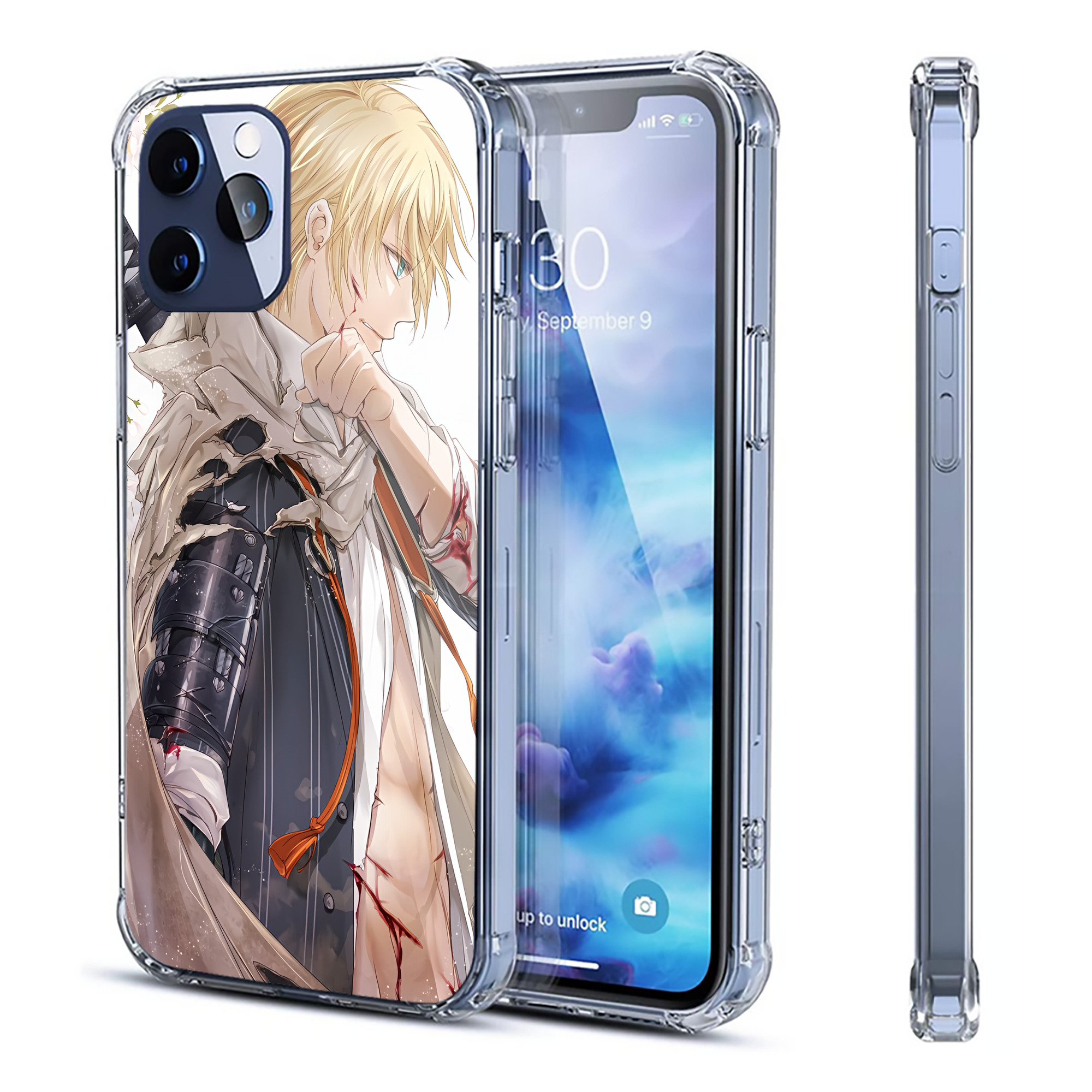 （画像用） 刀剣乱舞 Touken Ranbu 【iPhone 12シリーズ対応】透明スマホケース（クリアソフトケース）